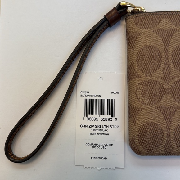 Coach Brown Wristlet - Picture 6 of 6